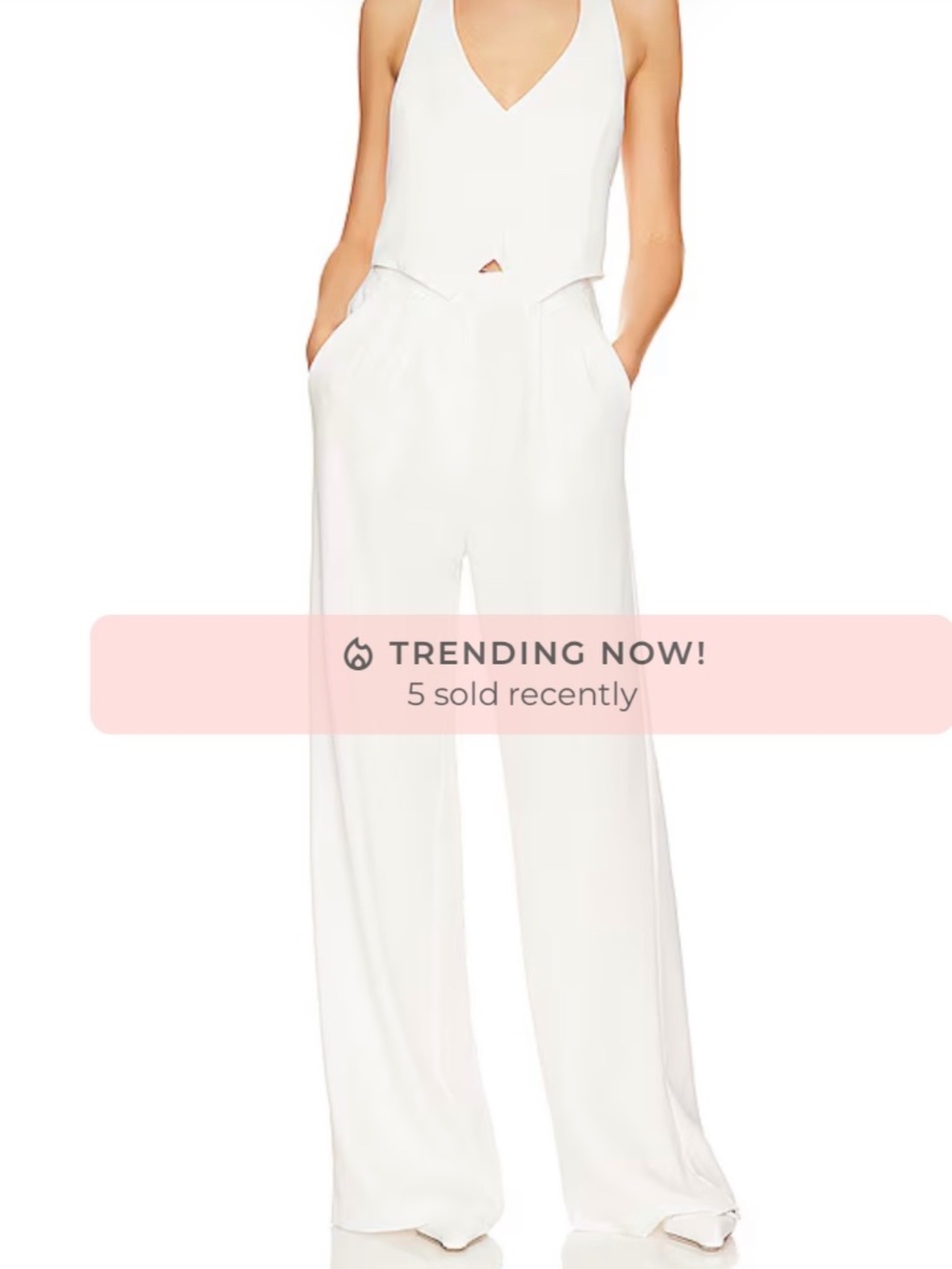 Amanda Uprichard white jumpsuit